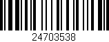 Código de barras (EAN, GTIN, SKU, ISBN): '24703538'