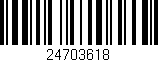 Código de barras (EAN, GTIN, SKU, ISBN): '24703618'