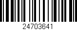 Código de barras (EAN, GTIN, SKU, ISBN): '24703641'