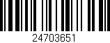 Código de barras (EAN, GTIN, SKU, ISBN): '24703651'