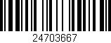 Código de barras (EAN, GTIN, SKU, ISBN): '24703667'