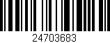 Código de barras (EAN, GTIN, SKU, ISBN): '24703683'