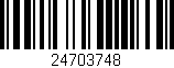 Código de barras (EAN, GTIN, SKU, ISBN): '24703748'