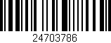 Código de barras (EAN, GTIN, SKU, ISBN): '24703786'