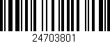 Código de barras (EAN, GTIN, SKU, ISBN): '24703801'