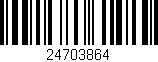 Código de barras (EAN, GTIN, SKU, ISBN): '24703864'