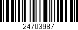 Código de barras (EAN, GTIN, SKU, ISBN): '24703987'