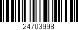 Código de barras (EAN, GTIN, SKU, ISBN): '24703998'