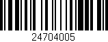 Código de barras (EAN, GTIN, SKU, ISBN): '24704005'