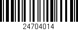 Código de barras (EAN, GTIN, SKU, ISBN): '24704014'