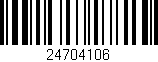 Código de barras (EAN, GTIN, SKU, ISBN): '24704106'