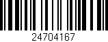 Código de barras (EAN, GTIN, SKU, ISBN): '24704167'