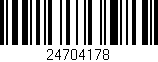 Código de barras (EAN, GTIN, SKU, ISBN): '24704178'