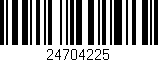 Código de barras (EAN, GTIN, SKU, ISBN): '24704225'