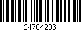 Código de barras (EAN, GTIN, SKU, ISBN): '24704236'