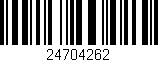 Código de barras (EAN, GTIN, SKU, ISBN): '24704262'