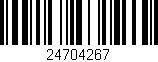 Código de barras (EAN, GTIN, SKU, ISBN): '24704267'