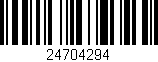 Código de barras (EAN, GTIN, SKU, ISBN): '24704294'