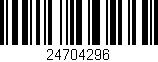 Código de barras (EAN, GTIN, SKU, ISBN): '24704296'