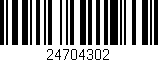 Código de barras (EAN, GTIN, SKU, ISBN): '24704302'
