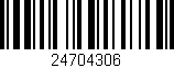 Código de barras (EAN, GTIN, SKU, ISBN): '24704306'