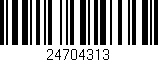 Código de barras (EAN, GTIN, SKU, ISBN): '24704313'