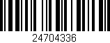 Código de barras (EAN, GTIN, SKU, ISBN): '24704336'