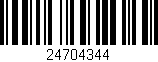 Código de barras (EAN, GTIN, SKU, ISBN): '24704344'