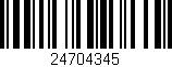 Código de barras (EAN, GTIN, SKU, ISBN): '24704345'