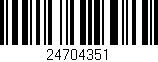 Código de barras (EAN, GTIN, SKU, ISBN): '24704351'