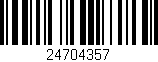 Código de barras (EAN, GTIN, SKU, ISBN): '24704357'