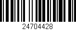 Código de barras (EAN, GTIN, SKU, ISBN): '24704428'