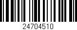 Código de barras (EAN, GTIN, SKU, ISBN): '24704510'