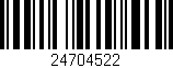 Código de barras (EAN, GTIN, SKU, ISBN): '24704522'