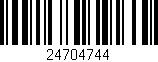 Código de barras (EAN, GTIN, SKU, ISBN): '24704744'