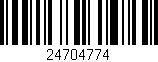 Código de barras (EAN, GTIN, SKU, ISBN): '24704774'