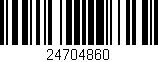Código de barras (EAN, GTIN, SKU, ISBN): '24704860'