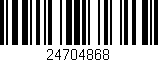 Código de barras (EAN, GTIN, SKU, ISBN): '24704868'