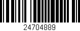 Código de barras (EAN, GTIN, SKU, ISBN): '24704889'