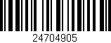 Código de barras (EAN, GTIN, SKU, ISBN): '24704905'