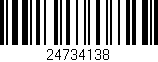 Código de barras (EAN, GTIN, SKU, ISBN): '24734138'