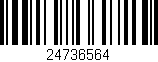 Código de barras (EAN, GTIN, SKU, ISBN): '24736564'