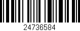 Código de barras (EAN, GTIN, SKU, ISBN): '24736584'