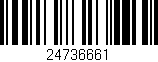 Código de barras (EAN, GTIN, SKU, ISBN): '24736661'
