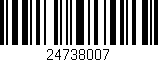 Código de barras (EAN, GTIN, SKU, ISBN): '24738007'