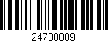 Código de barras (EAN, GTIN, SKU, ISBN): '24738089'