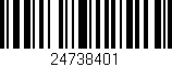 Código de barras (EAN, GTIN, SKU, ISBN): '24738401'