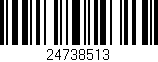 Código de barras (EAN, GTIN, SKU, ISBN): '24738513'