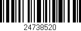 Código de barras (EAN, GTIN, SKU, ISBN): '24738520'