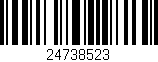 Código de barras (EAN, GTIN, SKU, ISBN): '24738523'